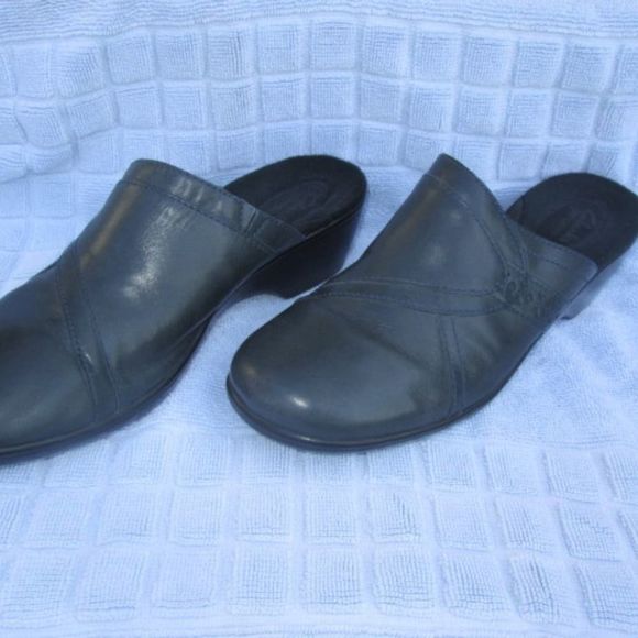 Clark's Bendables Mule Leather shoes 11M - Picture 5 of 10